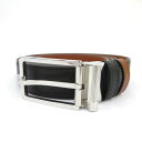 【中古】Dunhill | ダンヒル ラウンドローラー バックル リバーシブル ベルト CS322 ブラック サイズ:44/110【瀬戸大橋店】(4)