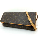 【中古】LOUIS VUITTON | ルイ・ヴィトン ポシェットツインGM モノグラム ショルダーバッグ M51852 ブラウン【尾張小牧店】(4)
