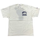 【中古】Champion | チャンピオン NORTH CAROLINA カレッジプリント 両面 2面プリント 半袖Tシャツ ホワイト サイズ:L【加古川物流】
