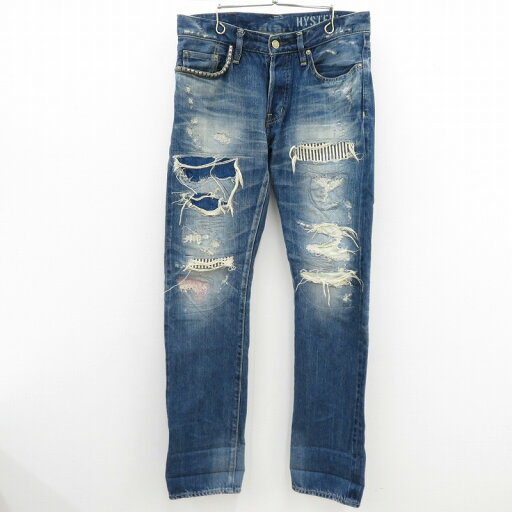 【中古】HYSTERIC GLAMOUR | ヒステリックグラマー RSM加工デニムパンツ デニムパンツ 0241AP10 ブルー サイズ:31【瀬戸大橋店】 【中古】HYSTERIC GLAMOUR | ヒステリックグラマー RSM加工デニムパンツ デニムパンツ 0241AP10 ブルー サイズ:31【瀬戸大橋店】