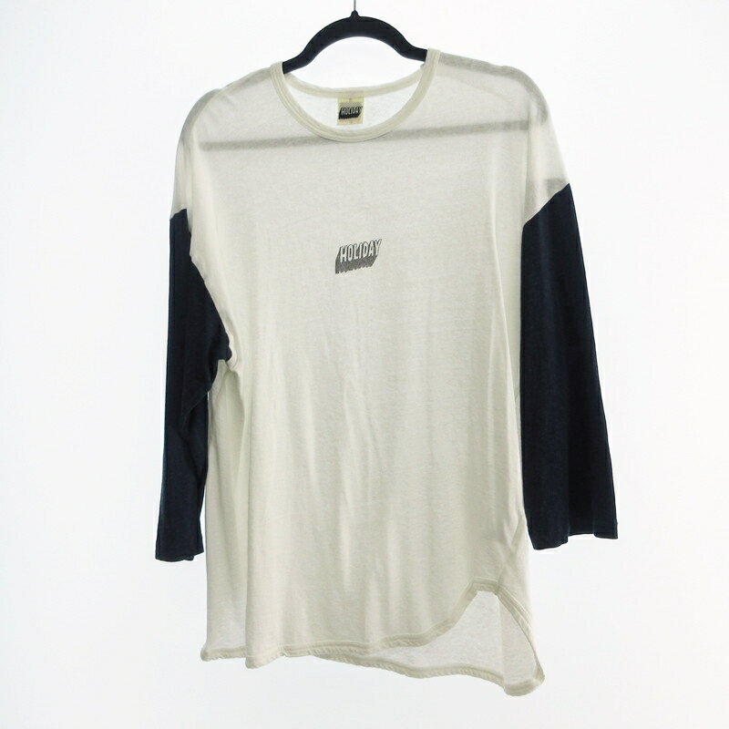 【中古】HOLIDAY | ホリデイ BASEBALL T-SHRT その他トップス 23101018 ホワイト サイズ：XL【姫路東店】