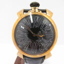 【中古】GaGaMILANO | ガガミラノ マヌアーレ46 ヴェルファイア アナログ 腕時計 999本限定モデル - ブラック【瀬戸大橋店】