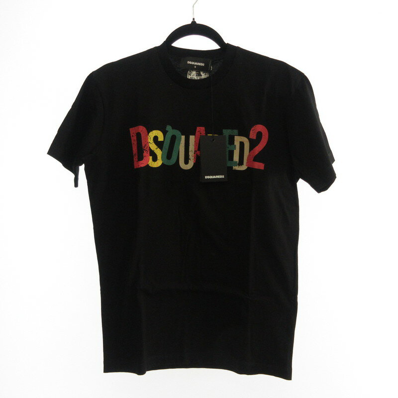 【中古】DSQUARED2 | ディースクエアード COLORFUL LOGO T-SHIRT 半袖Tシャツ S71GD1249 ブラック サイ..
