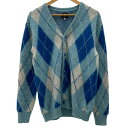 【中古】Needles | ニードルス アーガイル 柄カーディガン LQ271 ブルー×ホワイト サイズ:XS【尾張小牧店】