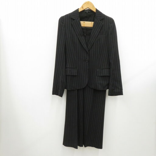 【中古】theory | セオリー ストライプ セットアップ - ブラック サイズ:2【瀬戸大橋店】 【中古】theory | セオリー ストライプ セットアップ - ブラック サイズ:2【瀬戸大橋店】