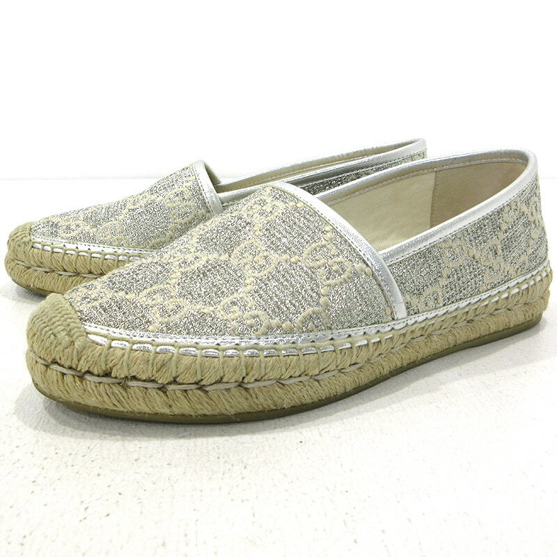 グッチGUCCI✥エスパドリーユ キャンパス✥フラットシューズ 36ハーフ グッチGUCCI✥エスパドリーユ キャンパス✥フラットシューズ 36