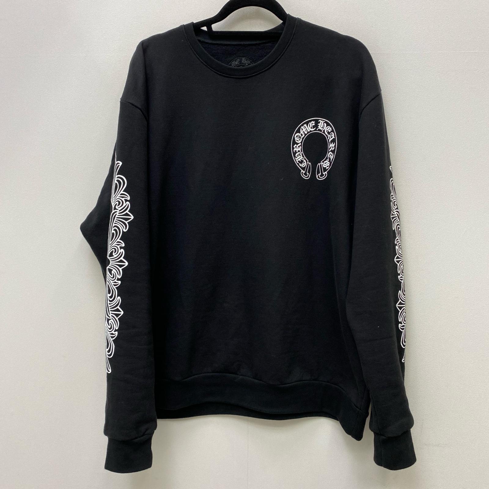 šCHROME HEARTS | ϡ Floral Cross Horseshoe Back Print Sweatshir...