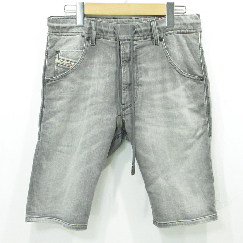 【中古】DIESEL | ディーゼル KROSHORT-NE デニムストレッチ ショートパンツ グレー サイズ:26【三重本店】