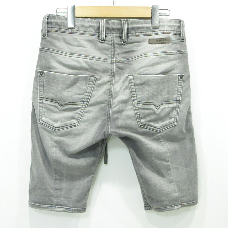 【中古】DIESEL | ディーゼル KROSHORT-NE デニムストレッチ ショートパンツ グレー サイズ：26【三重本店】