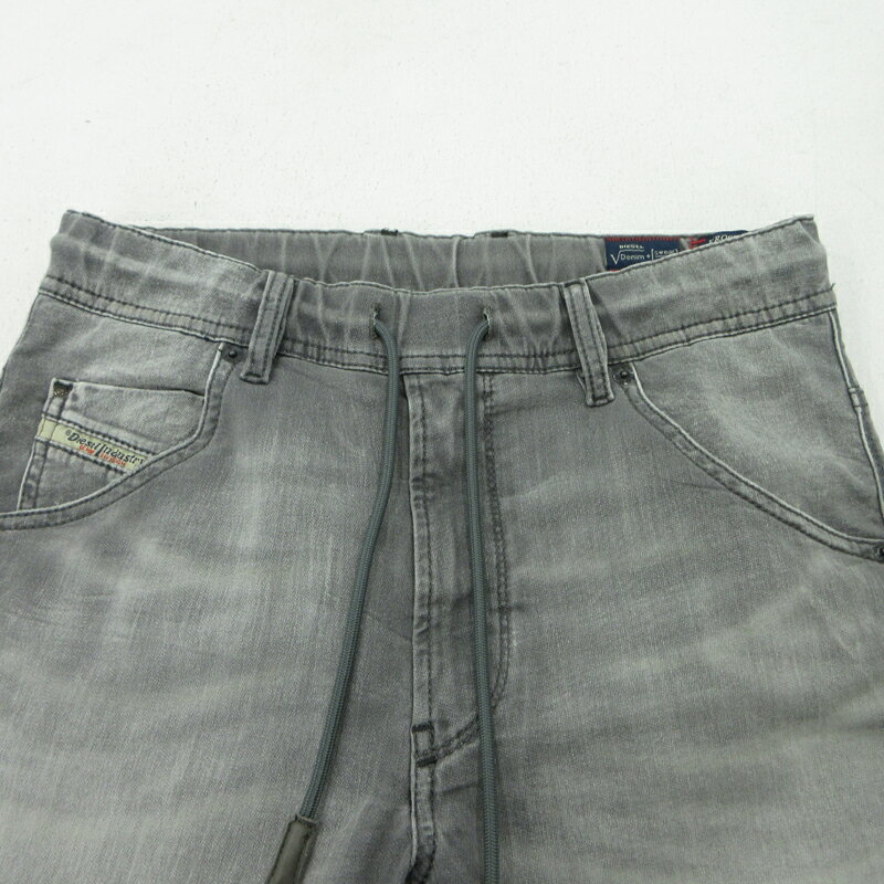 【中古】DIESEL | ディーゼル KROSHORT-NE デニムストレッチ ショートパンツ グレー サイズ：26【三重本店】