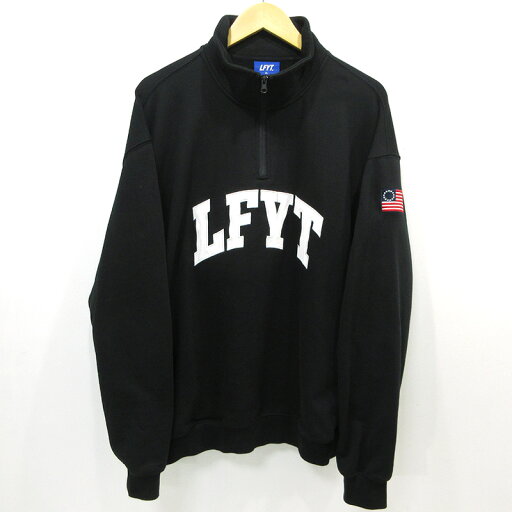 【中古】Lafayette | ラファイエット ARCH LOGO HALF ZIP SWEAT アーチロゴハーフジップスウェット LA230701 ブラック サイズ:XL【三重本店】 【中古】Lafayette | ラファイエット ARCH LOGO HALF ZIP SWEAT アーチロゴハーフジップスウェット LA230701 ブラック サイズ:XL【三重本店】