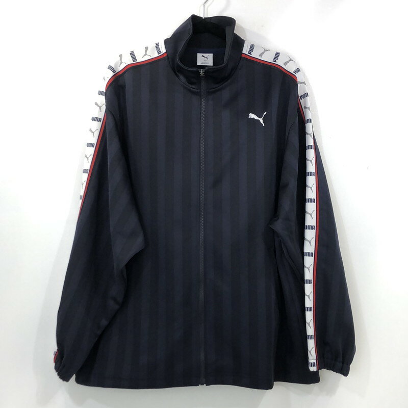 【中古】PUMA | プーマ SHADOW STRIPE セットアップ 527754-06/527755-06 2025S/S ネイビー サイズ:L【姫路東店】