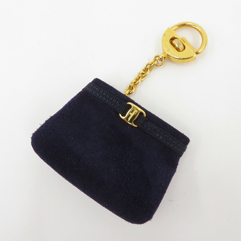 【中古】Salvatore Ferragamo | サルヴァトーレフェラガモ バッグモチーフチャーム ストラップ - パープル【瀬戸大橋店】