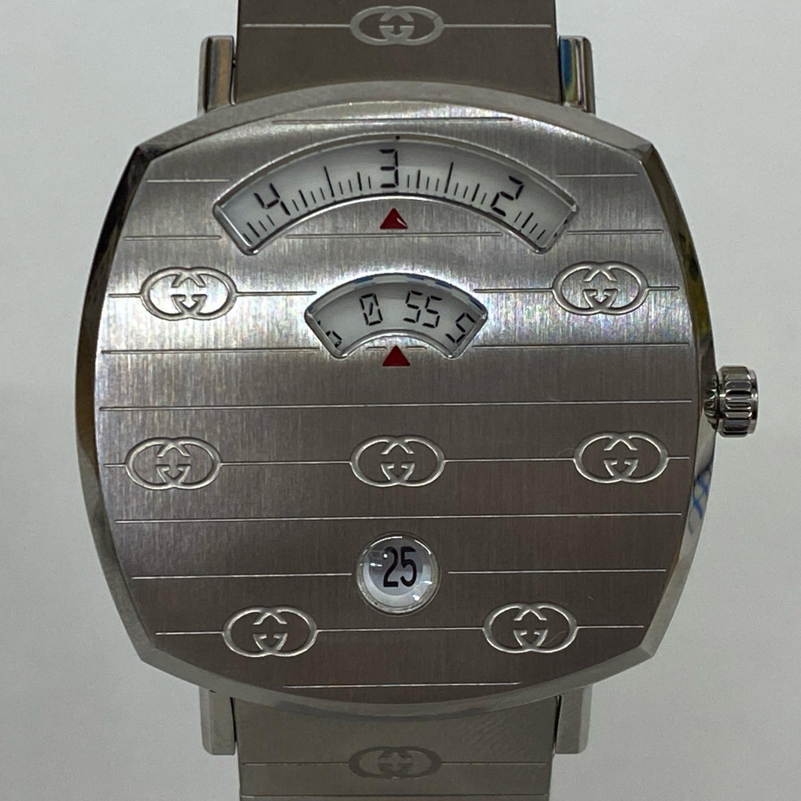 【中古】GUCCI | グッチ グリップ 腕時計 157.4 シルバー【加古川店】