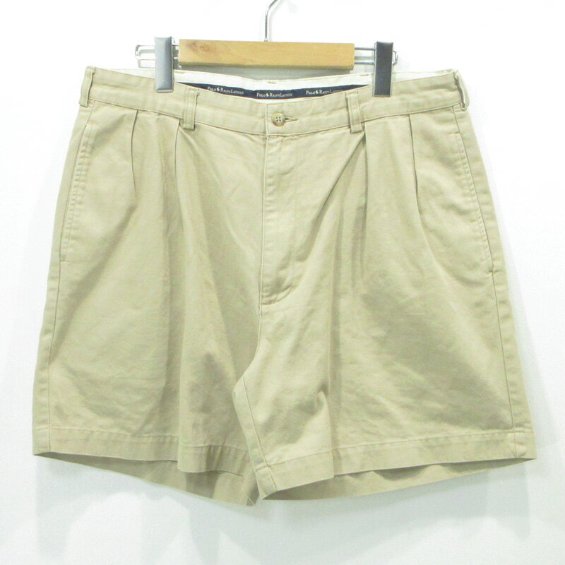 【中古】POLO RALPH LAUREN | ポロ・ラルフローレン POLO CHINO (ポロチノ) 90s ショートパンツ ベージュ サイズ:34【三重本店】