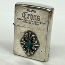 【中古】ZIPPO | ジッポ クロス/ターコイズ ライター シルバー【加古川店】