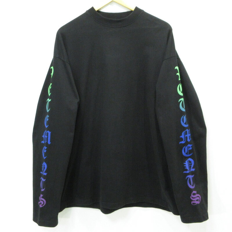 VETEMENTS 長袖Tシャツ ロンT 袖ロゴ ネイビー 楽天市場】vetements(長さ(袖)長袖)の通販
