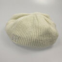 【中古】eimy istoire | エイミーイストワール ロゴニットベレー ベレー帽 1124572220 2024A/W ホワイト【姫路東店】