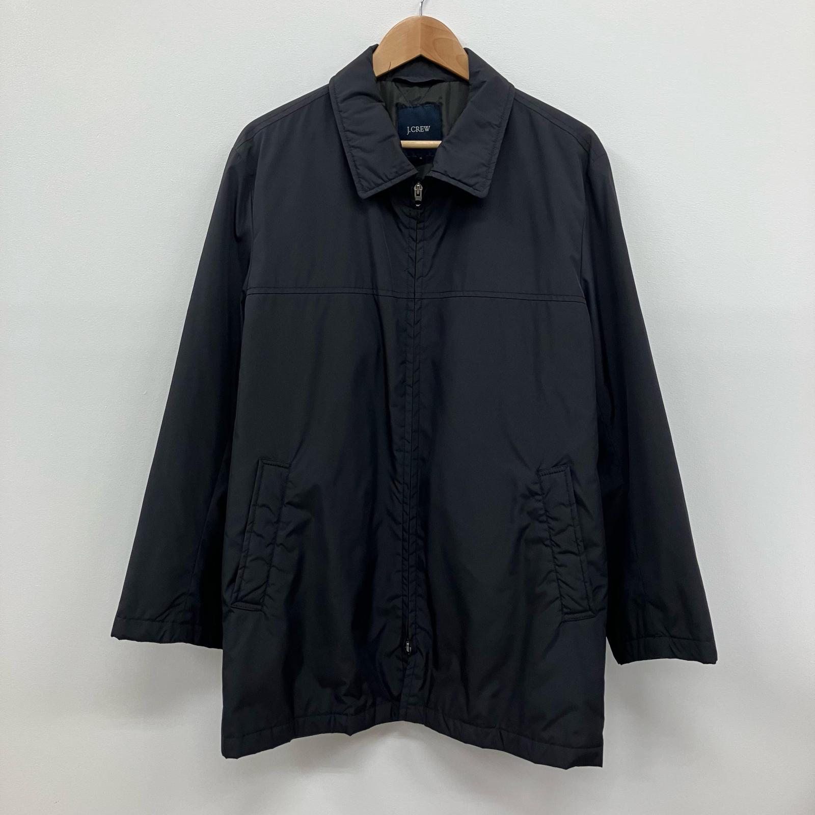 J.CREW ウール ハーフコート 中綿キルティング 黒 L 20179800046800-1.jpg