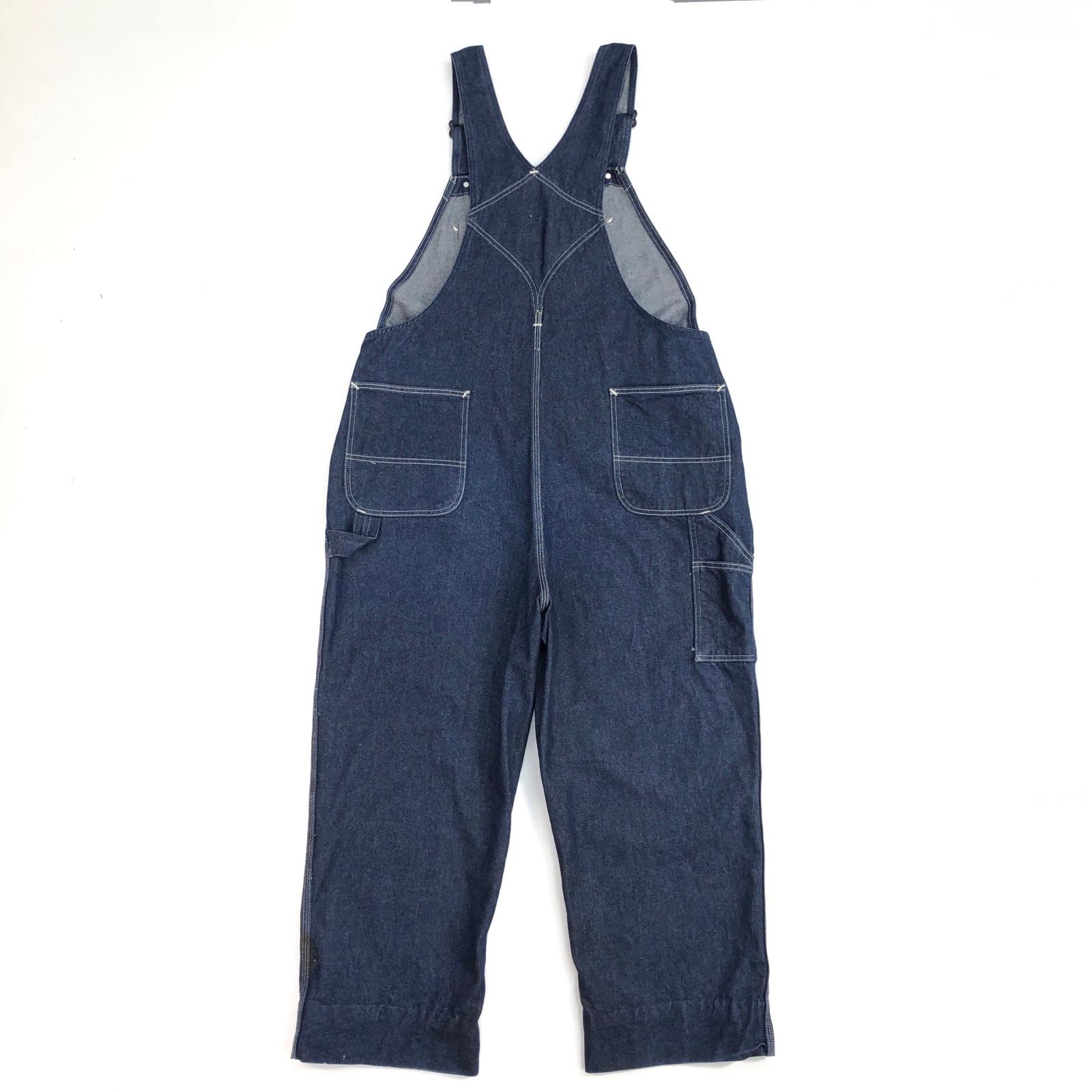 【中古】 ROEBUCKS 90年代 OVERALL オーバーオール インディゴ サイズ：44【加古川物流】