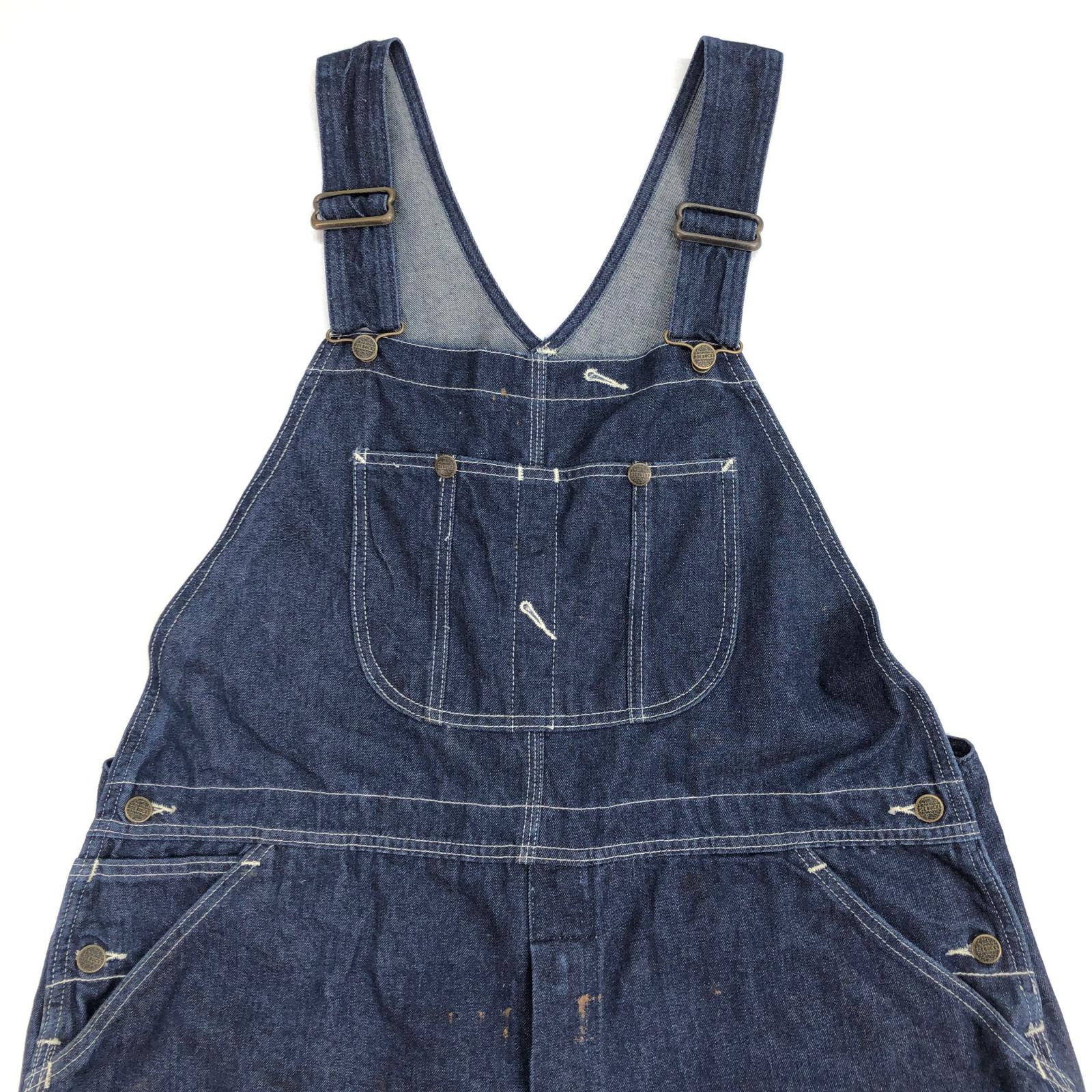 【中古】 ROEBUCKS 90年代 OVERALL オーバーオール インディゴ サイズ：44【加古川物流】