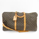【中古】LOUIS VUITTON | ルイ・ヴィトン モノグラム キーポル・バンドリエール 60 ボストンバッグ M41412 ブラウン【瀬戸大橋店】