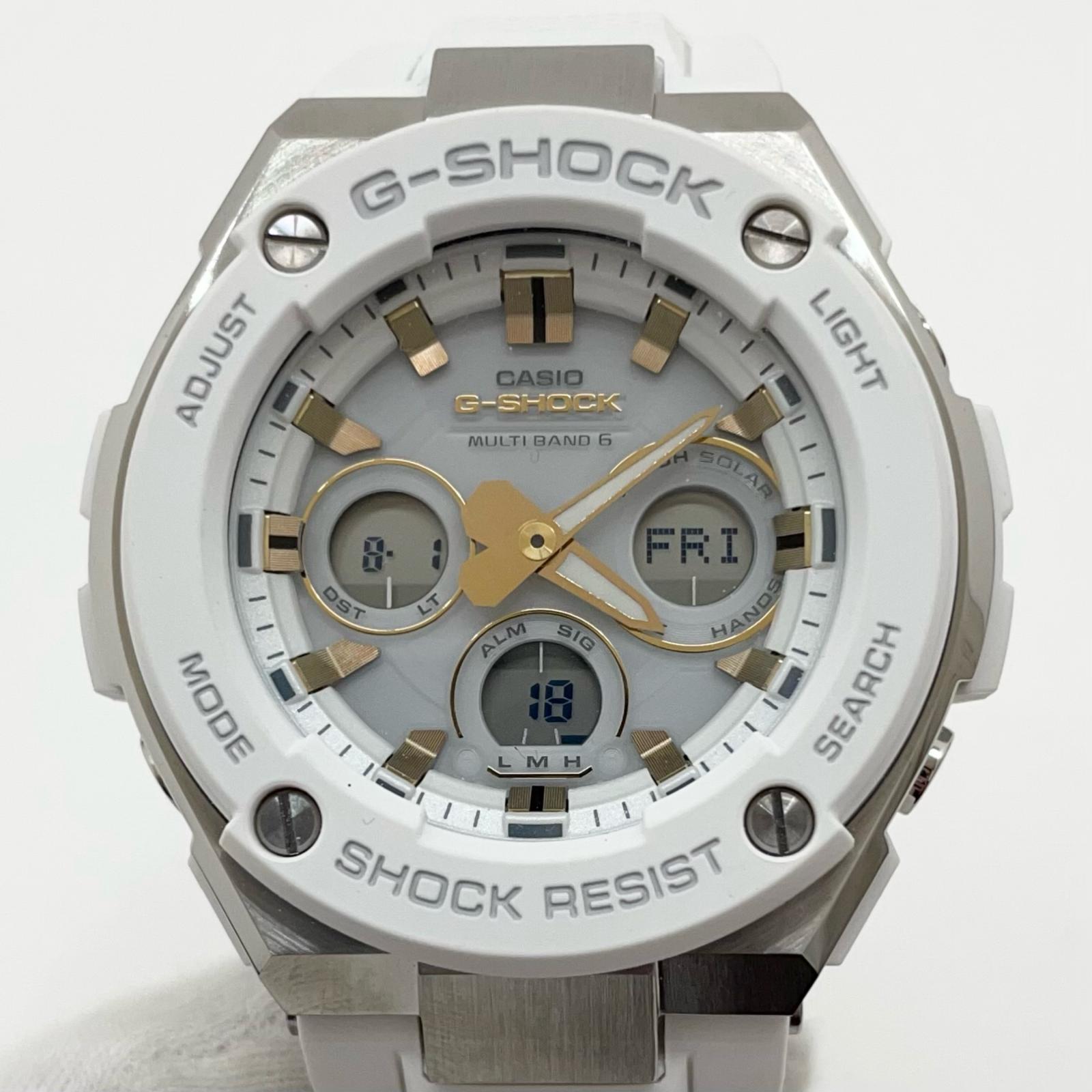 【中古】CASIO｜カシオ G-SHOCK　ジーショック G-STEEL　腕時計 ホワイト【尾張小牧店】