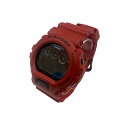 【中古】G-SHOCK | ジーショック バーニングレッド 電波ソーラー 腕時計 GW-6900RD デジタル表示 ソーラー電波時計 レッド 文字盤ブラック【加古川物流】