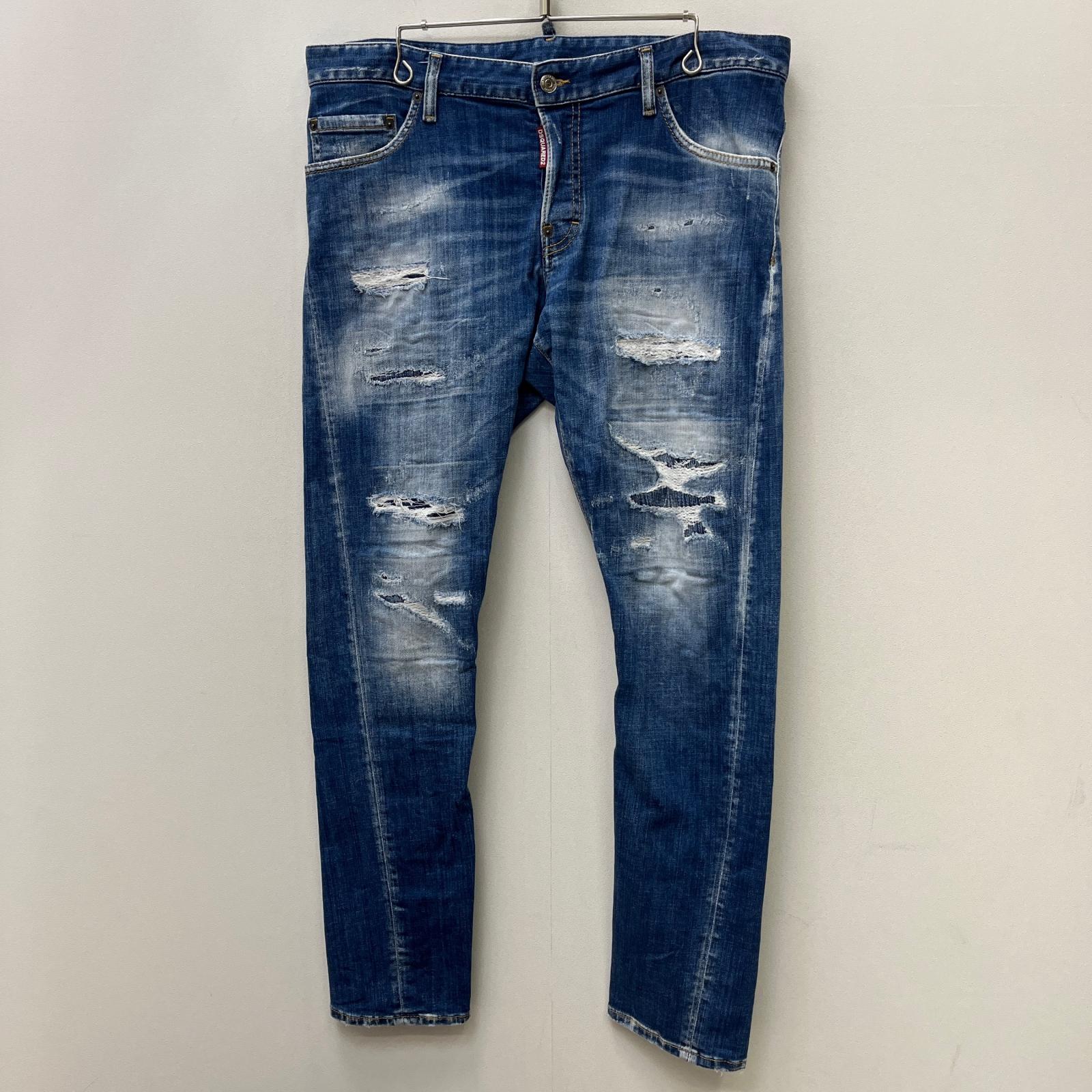 【中古】DSQUARED2 | ディースクエアード SEXY TWIST PANTS デニムパンツ S74LB1265 インディゴ サイズ:52【加古川店】