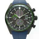 【中古】CITIZEN | シチズン シチズンコレクション NARUTO-ナルト- 疾風伝 限定コラボレーションウオッチ カカシモデル 腕時計 CA0597-24E 多針アナログ表示 クロノグラフ エコドライブ ブラック×グリーン系×ネイビー【三重本店】
