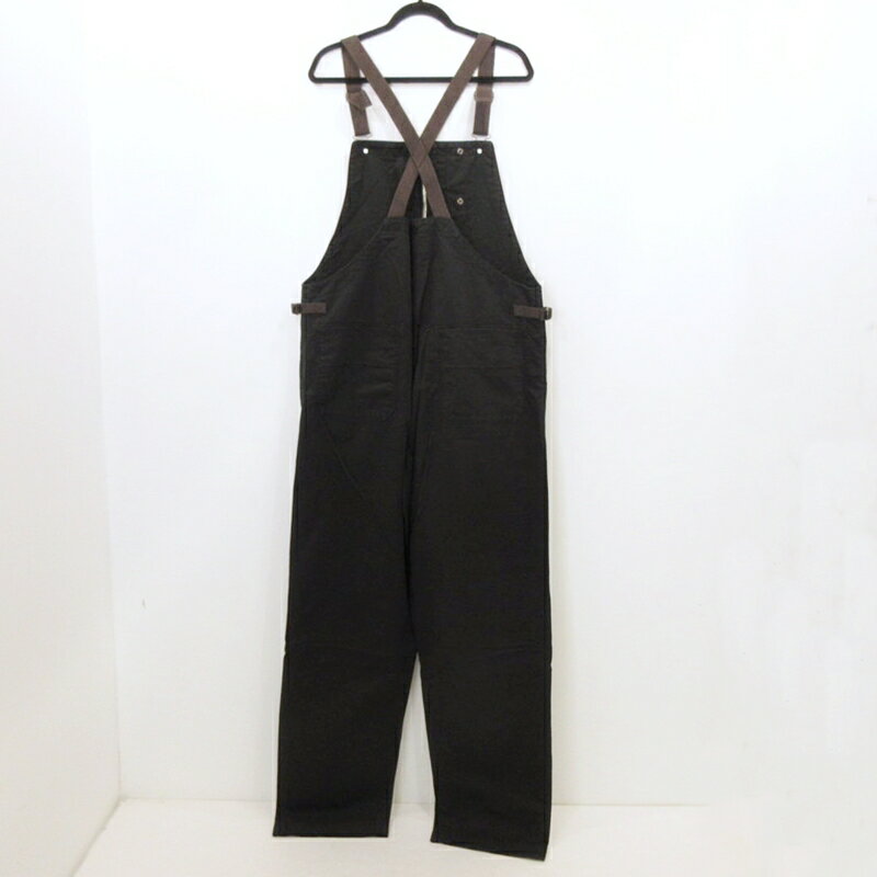 【中古】AT DIRTY | アットダーティー FIREMAN ALLS オーバーオール ウォッシュ加工 ブラック サイズ：XL【姫路東店】