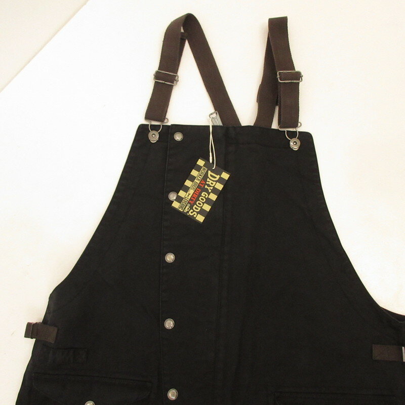 【中古】AT DIRTY | アットダーティー FIREMAN ALLS オーバーオール ウォッシュ加工 ブラック サイズ：XL【姫路東店】