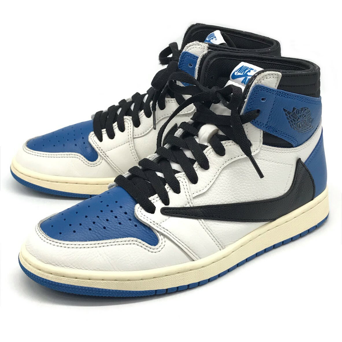 【中古】NIKE | ナイキ TRAVIS SCOTT×FRAGMENT DESIGN AIR JORDAN 1 RETRO HIGH OG SP 'MILIT...