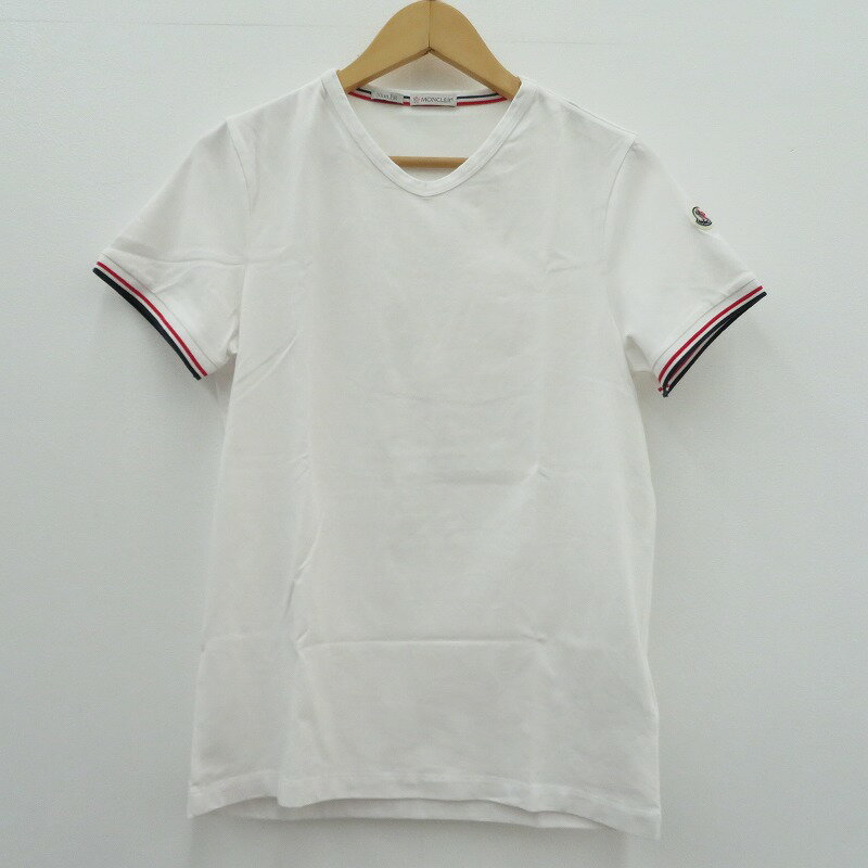 Rakuten - 【中古】MONCLER | モンクレール 半袖Tシャツ 87296 ホワイト サイズ：S【瀬戸大橋店】