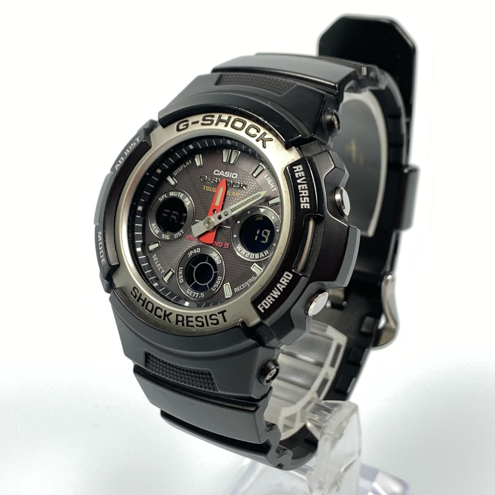【中古】G-SHOCK | ジーショック 腕時計 AWG-101-1AJF アナデジソーラー ブラック【姫路東店】