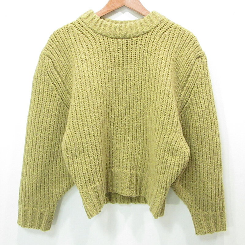 【中古】 THE SHISHIKUI | シシクイ ウール長袖ニット セーター カーキグリーン(L GREEN) サイズ：Free..