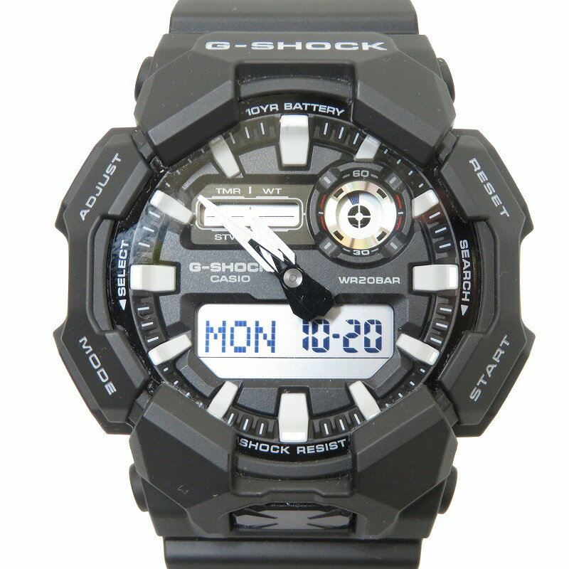 【中古】G-SHOCK | ジーショック 腕時計 アナデジクオーツ GA-010-1AJF ブラック【瀬戸大橋店】