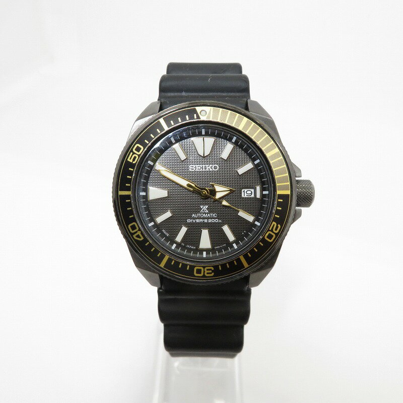 【中古】SEIKO | セイコー PROSPEX Diver's 200M Samurai 腕時計 アナログ自動巻き SRPB55K1 ブラック【瀬戸大橋店】