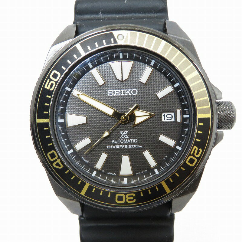 【中古】SEIKO | セイコー PROSPEX Diver's 200M Samurai 腕時計 アナログ自動巻き SRPB55K1 ブラック【瀬戸大橋店】