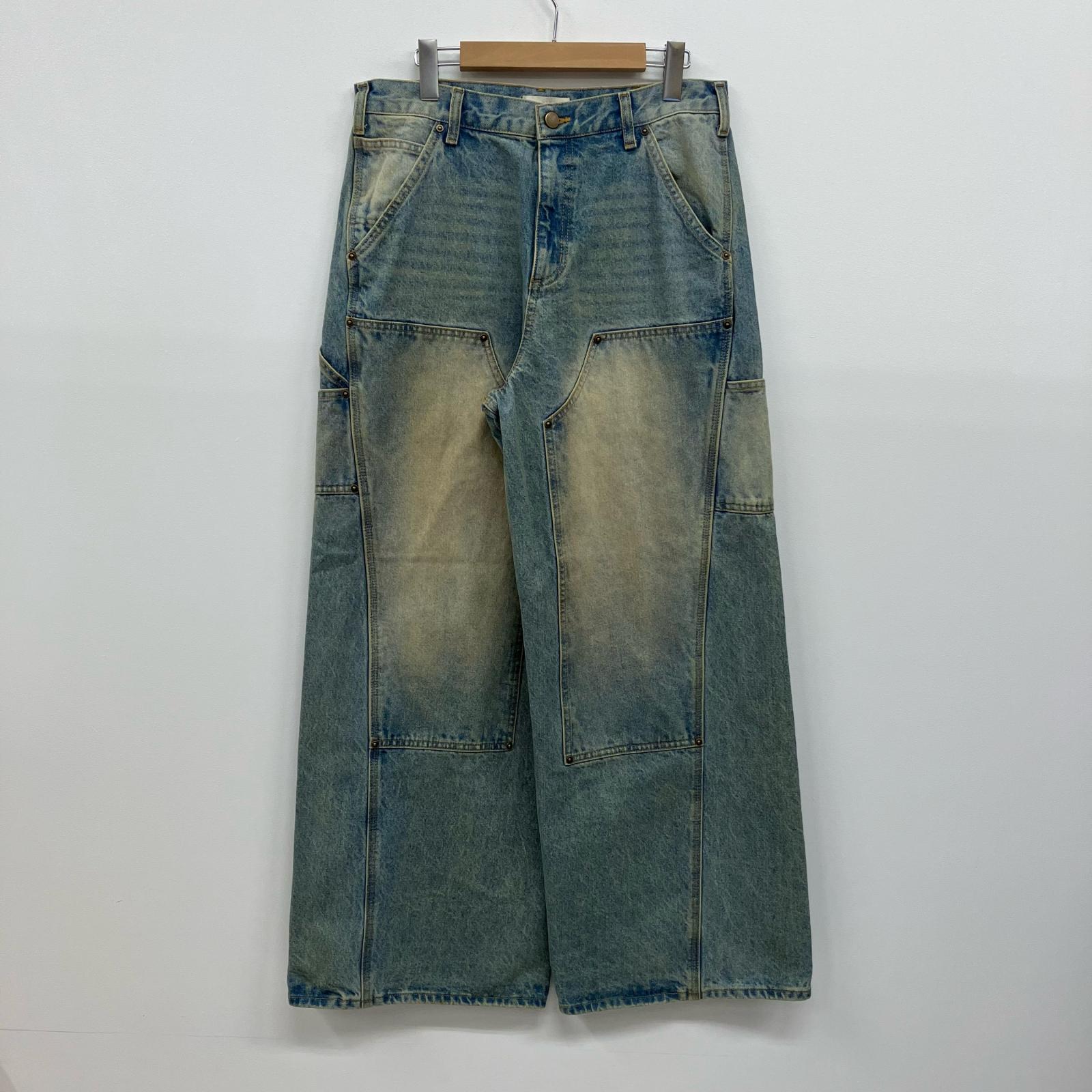 【中古】LIDNM | リドム デニムパンツ WYpt1468 ライトブルー サイズ：L【イオン広店】