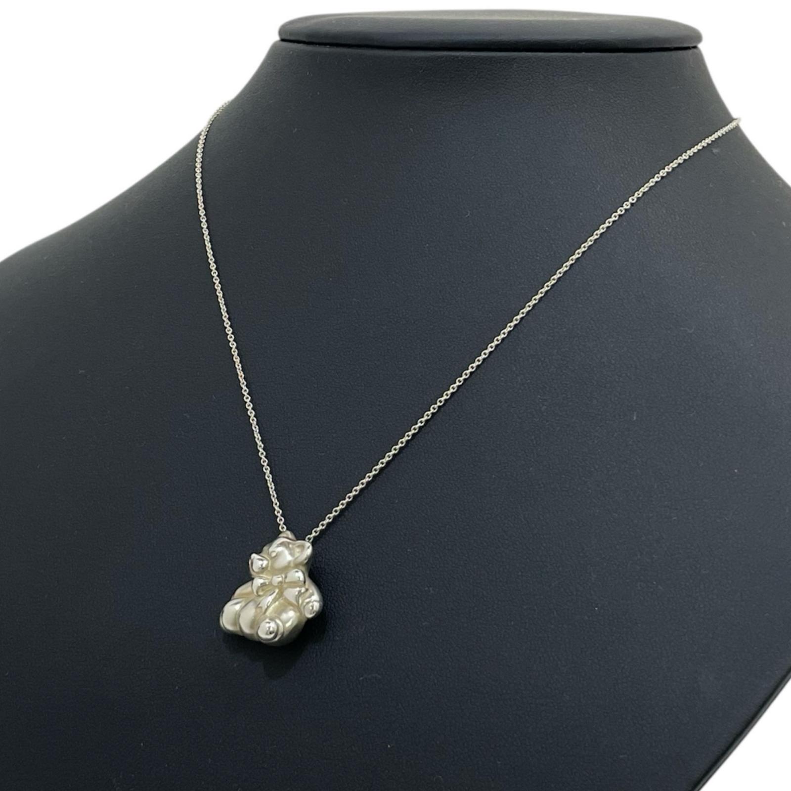 【新品仕上げ済】ティファニー　ベア　ネックレス 楽天市場】ティファニー クマ ネックレスの通販