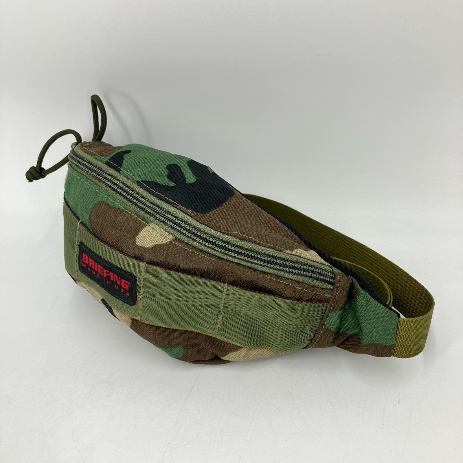 【中古】BRIEFING | ブリーフィング FLIGHT LIGHT MINI POD ウエストバッグ カモ【イオン広店】