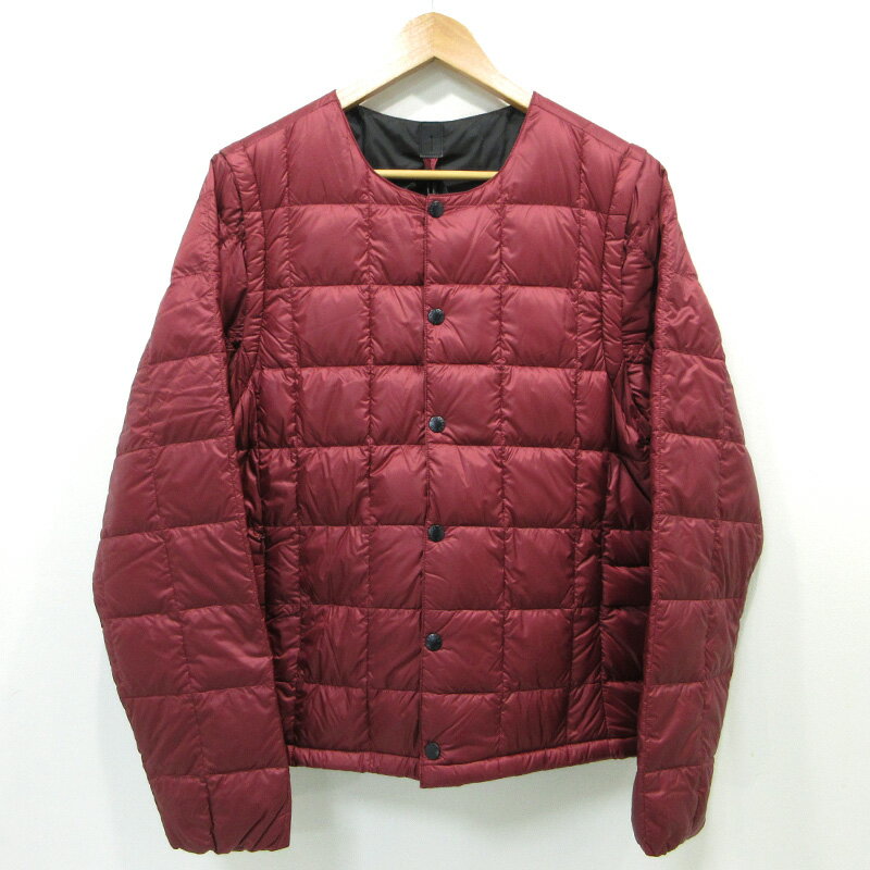 【中古】TAION | タイオン クルーネック インナーダウンセット ダウンジャケット EX-04A SET レッド サイズ：M【三重本店】
