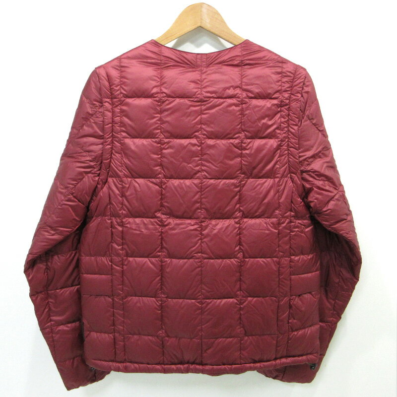 【中古】TAION | タイオン クルーネック インナーダウンセット ダウンジャケット EX-04A SET レッド サイズ：M【三重本店】
