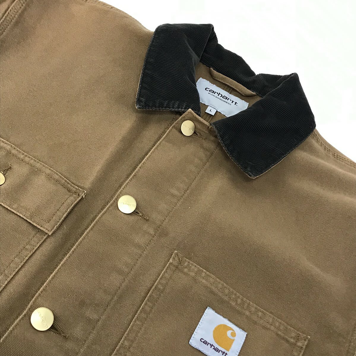 【中古】Carhartt WIP | カーハートダブリューアイピー MICHIGAN COAT ミシガンコート カバーオール I026480 ブラウン サイズ：L【倉吉店】
