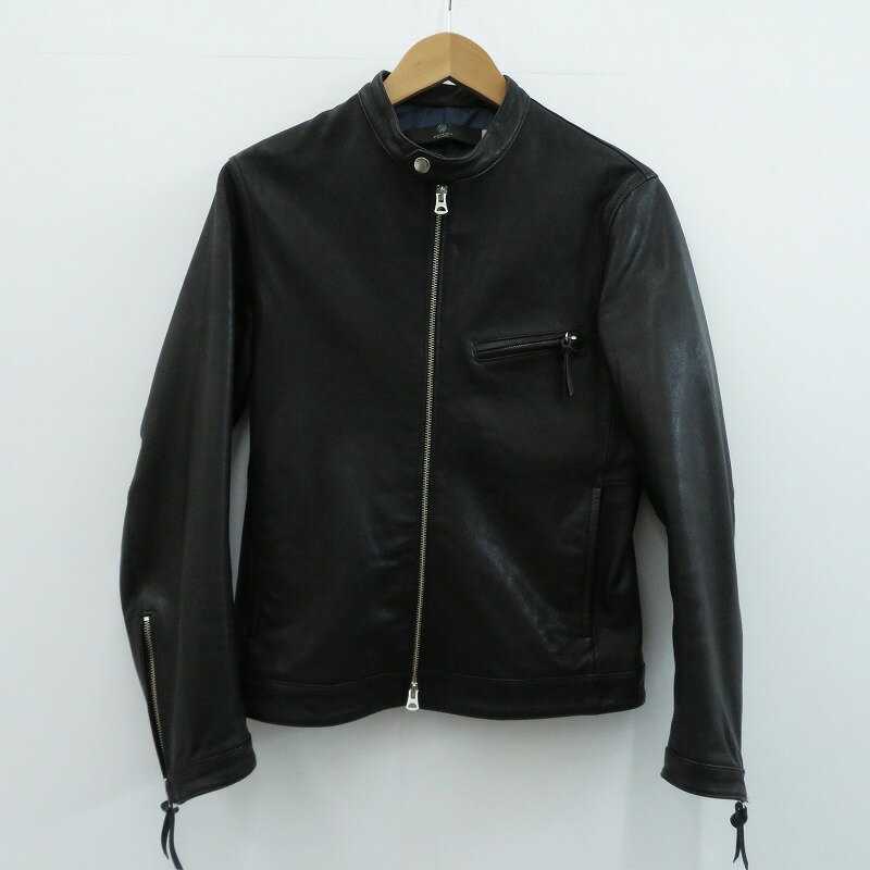 【中古】UNITED ARROWS | ユナイテッドアローズ レザー 1225-199-6971 ブラック サイズ：M【瀬戸大橋店】