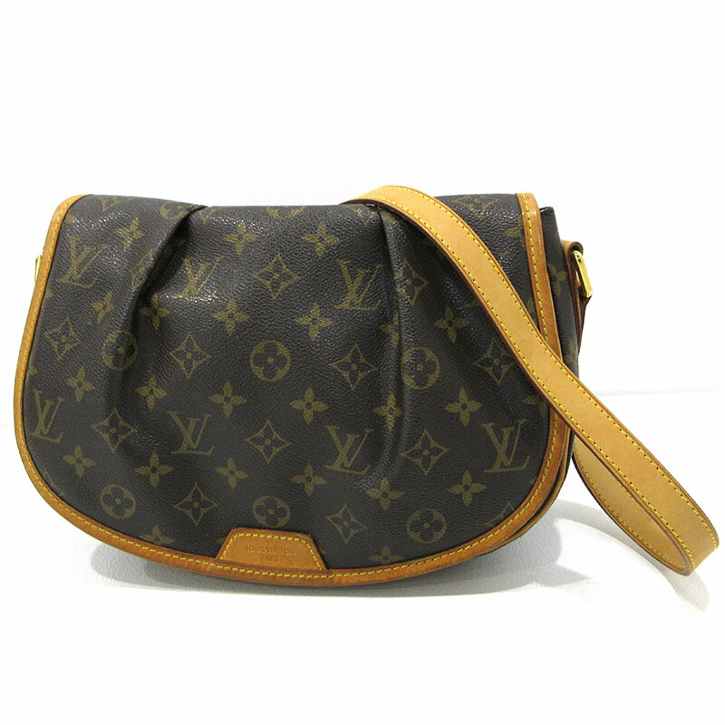 【中古】LOUIS VUITTON | ルイ・ヴィトン モノグラム メニルモンタンPM ショルダーバッグ M40474 ブラウン【三重本店】