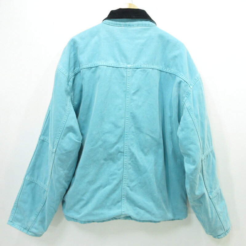 【中古】STUSSY | ステューシー washed canvas shop jacket ジャケット ライトブル...