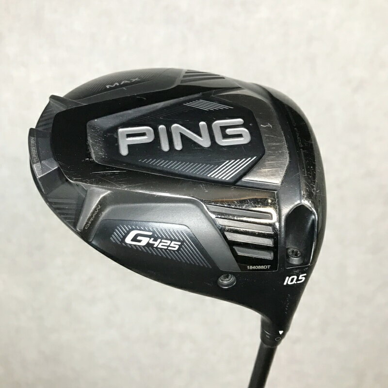 PING / ピンG425 MAX (2020)ヘッドロフト角(°):10.5シャフト:ALTA JCB フレックス：Sクラブ種別：ドライバー利き手：右シャフト長(in)：約45.5※60度測定法