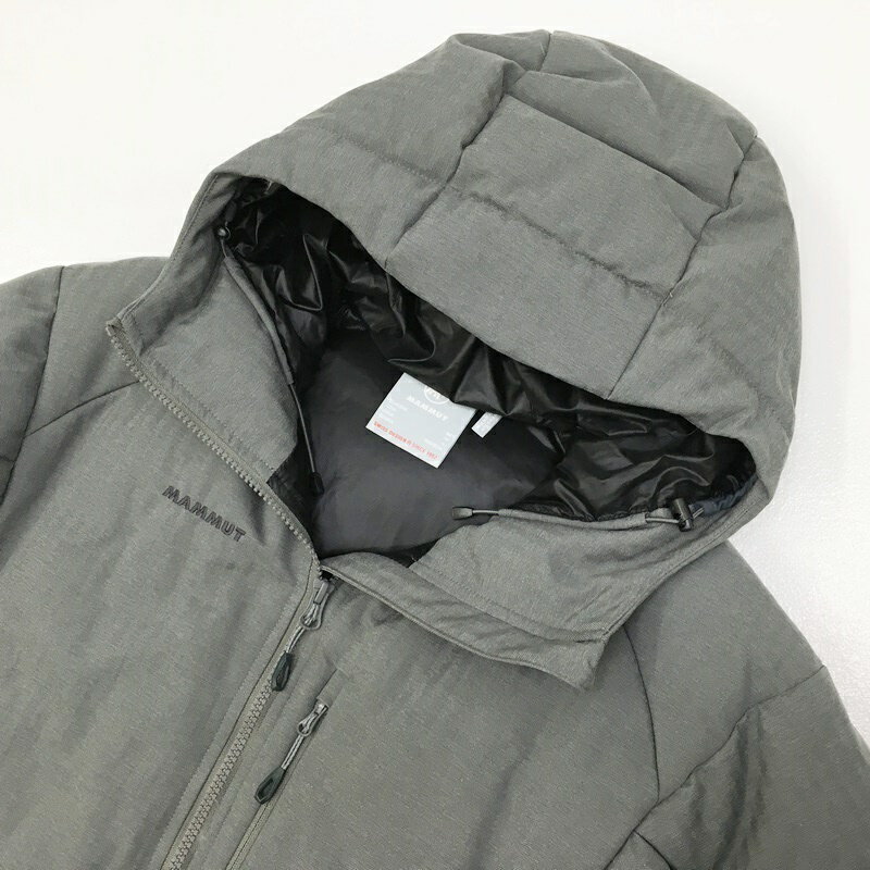 【中古】Mammut マムート Roseg IN Hooded Jacket AF Women 品番:1013-01341 ダウンジャケット サイズ：M カラー：グレー / カジュアル【f111】